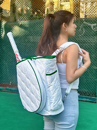 Head to Head Tennis Quilted Backpack Tote