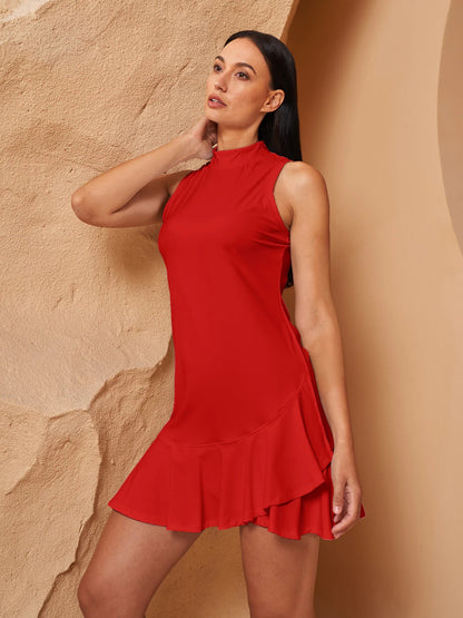 Flying Lily Pickleball & Tennis Ruffle Dress