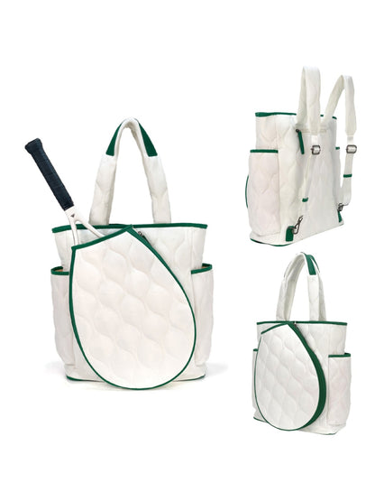 Head to Head Tennis Quilted Backpack Tote