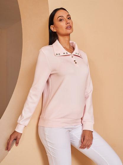 Set Point Button Tennis Sweatshirt