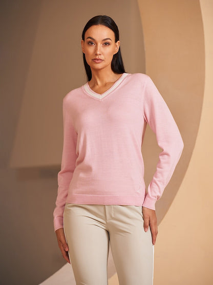 Diversity Merino Wool V Neck Sweater