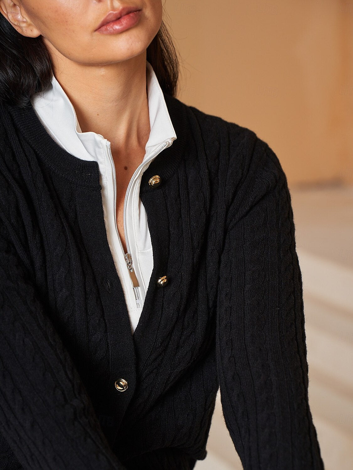 Break Point Cardigan Cable Sweater