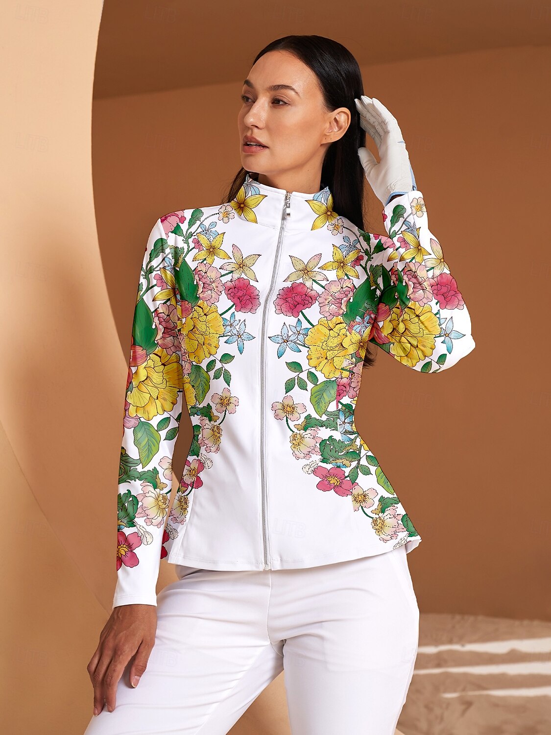 Botanic Locker Room Ruffle Tennis Jacket Sun Protection