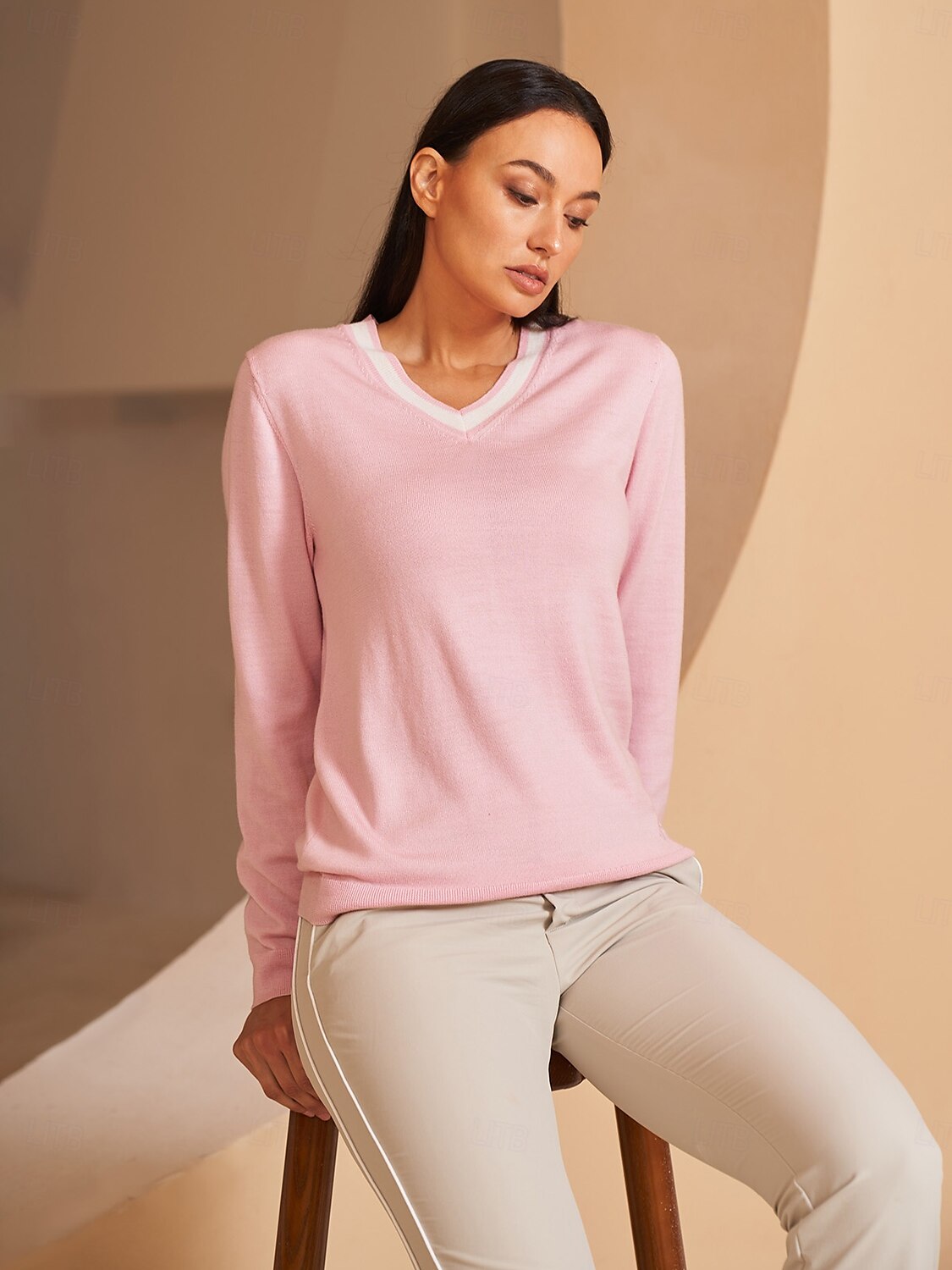 Diversity Merino Wool V Neck Sweater